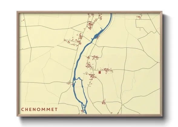 Une affiche de carte sur Chenommet