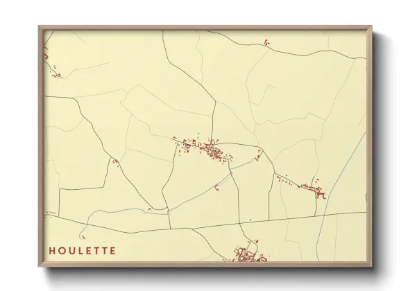Une affiche de carte sur Houlette