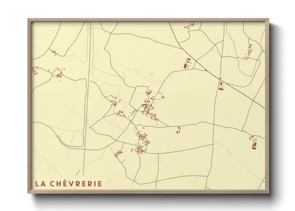 Une affiche de carte sur La Chèvrerie