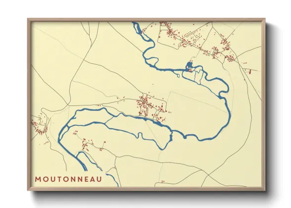 Une affiche de carte sur Moutonneau