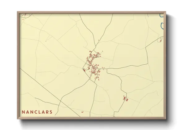 Une affiche de carte sur Nanclars