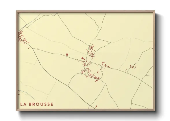 Une affiche de carte sur La Brousse