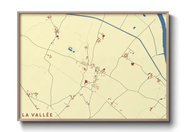 Une affiche de carte sur La Vallée