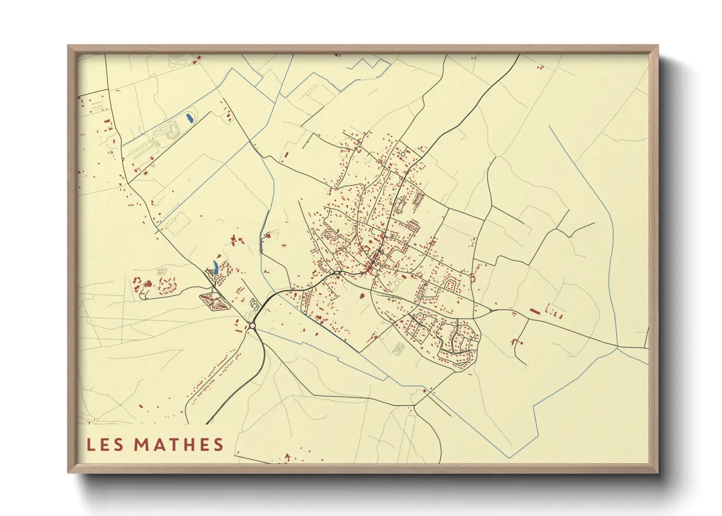 Un poster carteLes Mathes