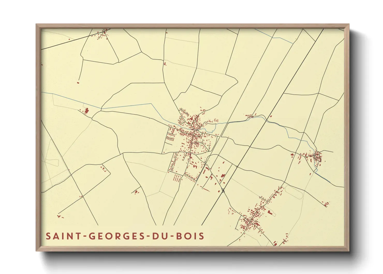 Un poster carteSaint-Georges-du-Bois