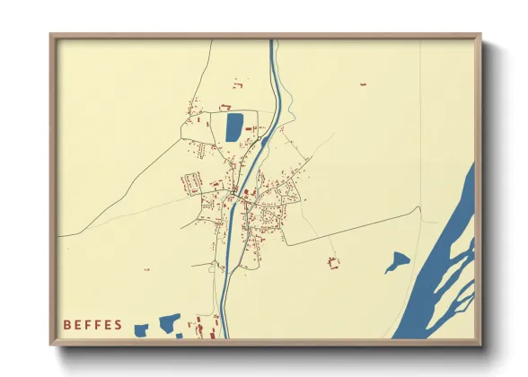 Une affiche de carte sur Beffes