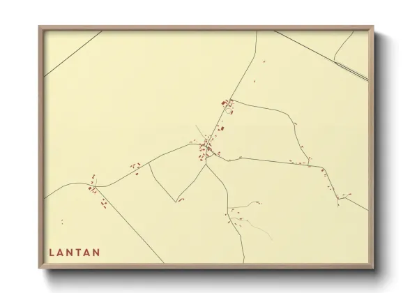 Une affiche de carte sur Lantan