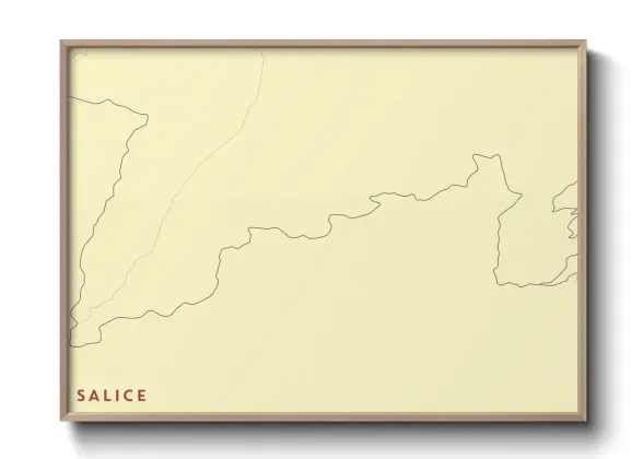 Une affiche de carte sur Salice