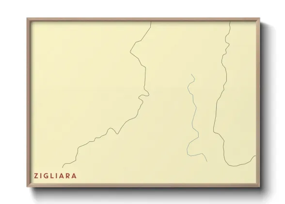 Une affiche de carte sur Zigliara