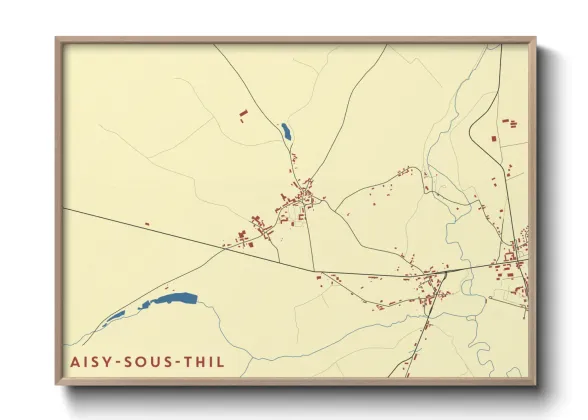 Une affiche de carte sur Aisy-sous-Thil