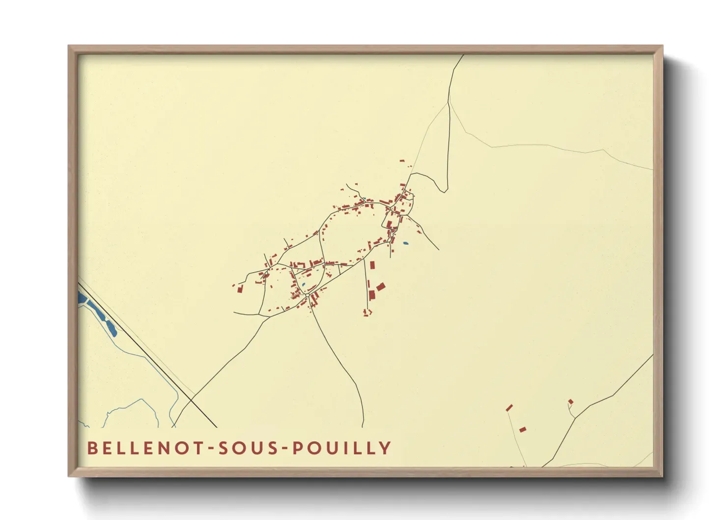 Un poster carteBellenot-sous-Pouilly