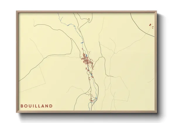 Une affiche de carte sur Bouilland