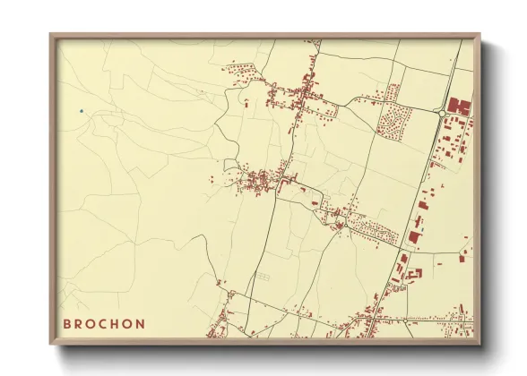 Une affiche de carte sur Brochon