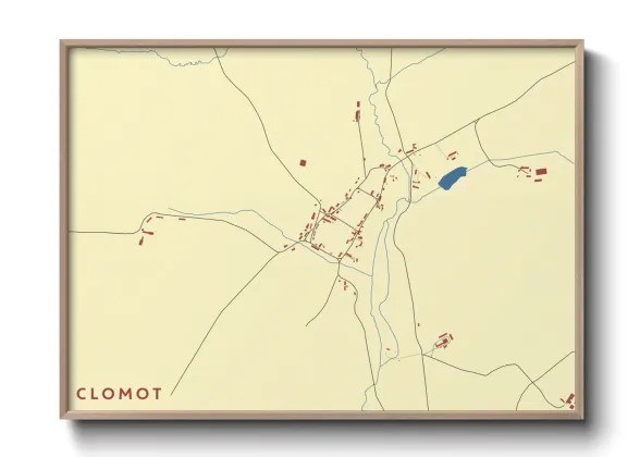 Une affiche de carte sur Clomot