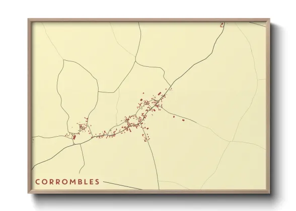 Une affiche de carte sur Corrombles