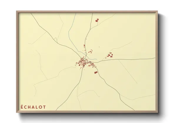 Une affiche de carte sur Échalot