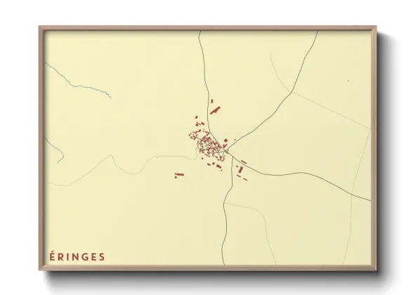 Une affiche de carte sur Éringes