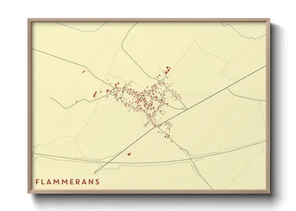 Une affiche de carte sur Flammerans