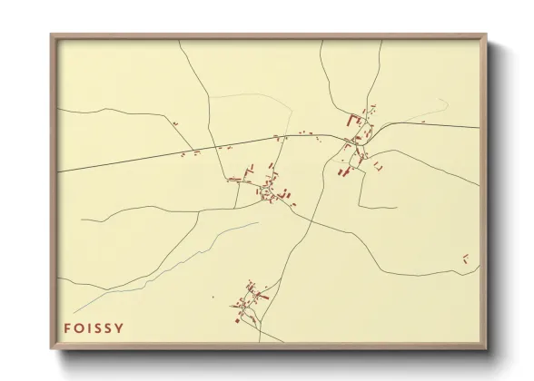 Une affiche de carte sur Foissy