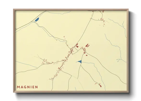 Une affiche de carte sur Magnien