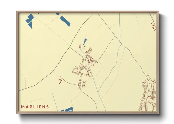 Une affiche de carte sur Marliens