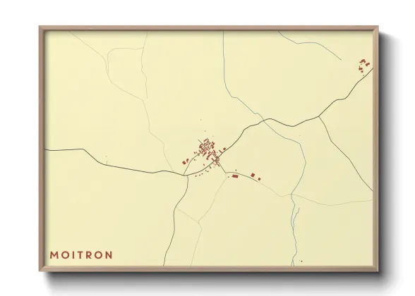 Une affiche de carte sur Moitron
