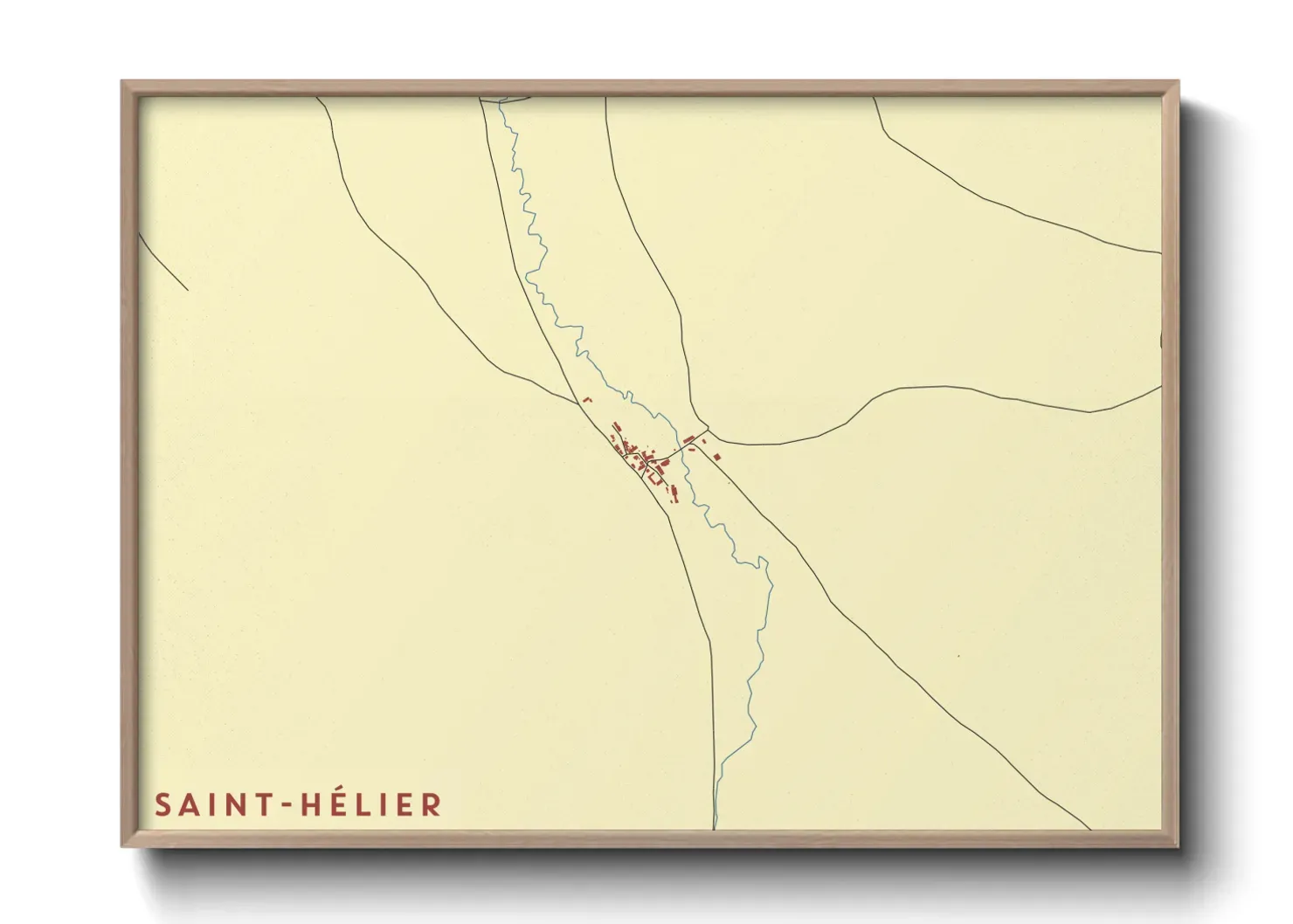 Un poster carteSaint-Hélier