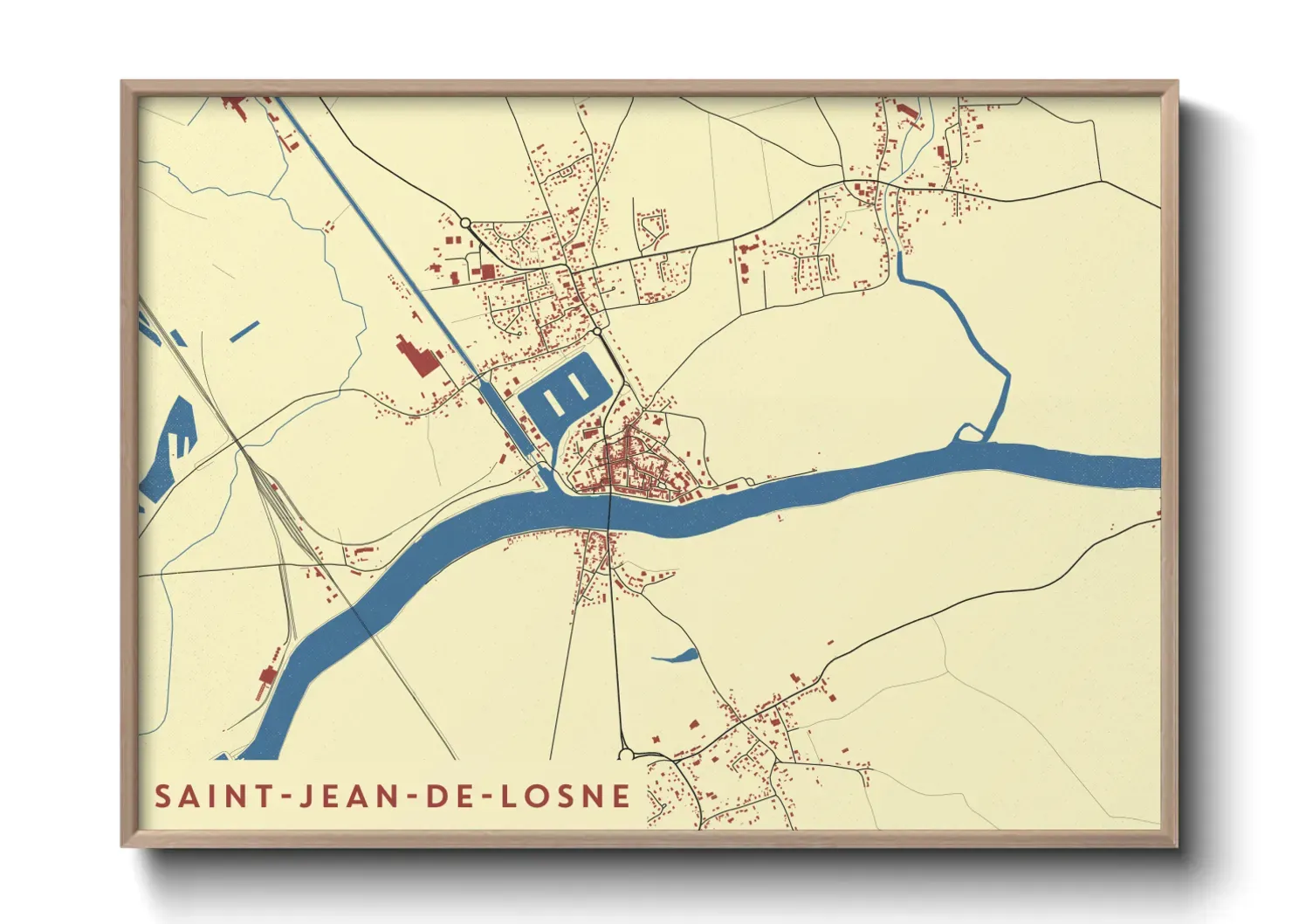 Un poster carteSaint-Jean-de-Losne