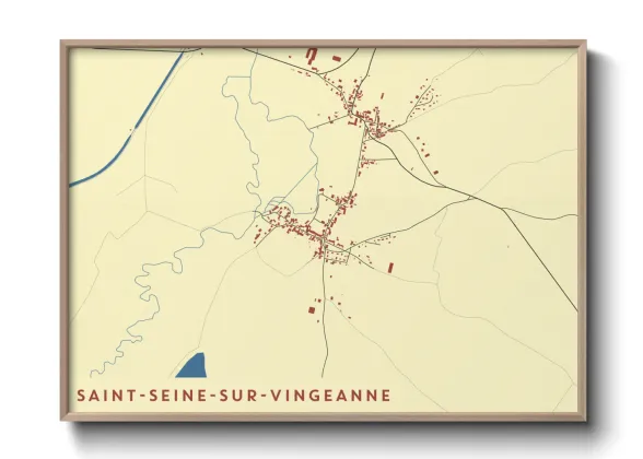 Une affiche de carte sur Saint-Seine-sur-Vingeanne
