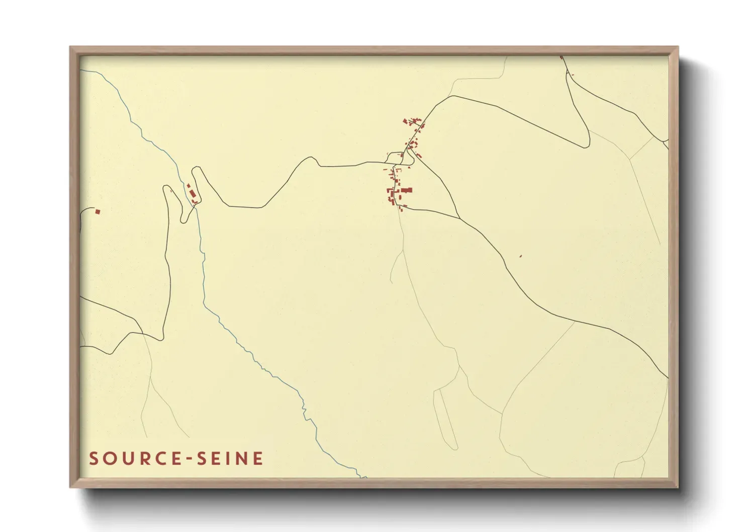 Un poster carteSource-Seine