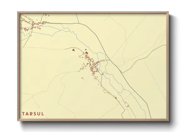 Une affiche de carte sur Tarsul