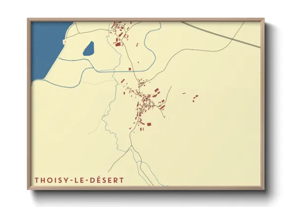 Une affiche de carte sur Thoisy-le-Désert