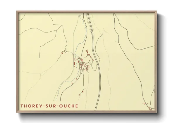 Une affiche de carte sur Thorey-sur-Ouche
