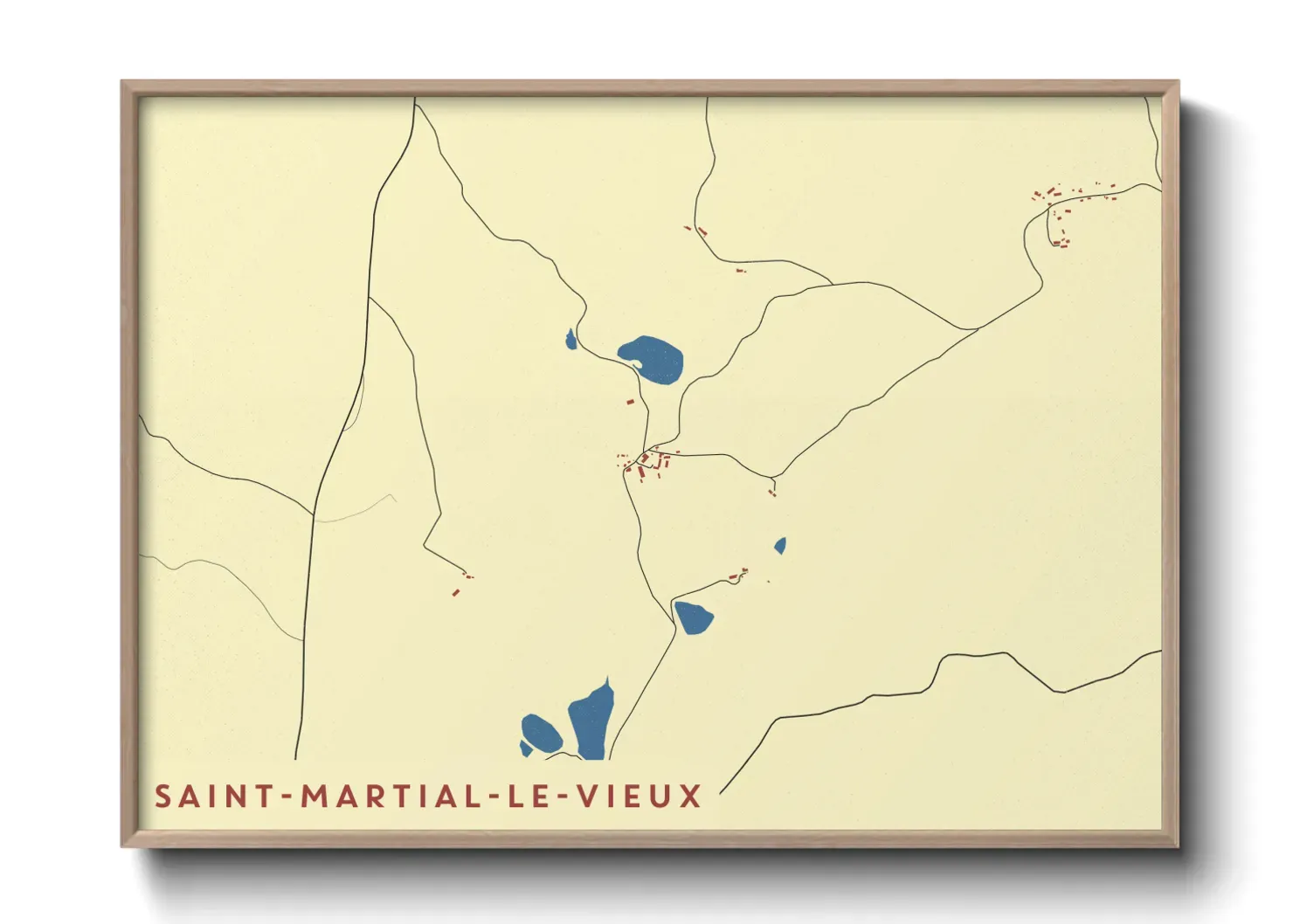 Un poster carteSaint-Martial-le-Vieux