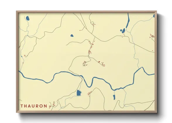Une affiche de carte sur Thauron
