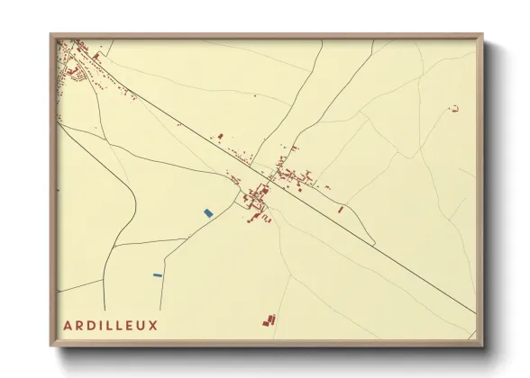 Une affiche de carte sur Ardilleux