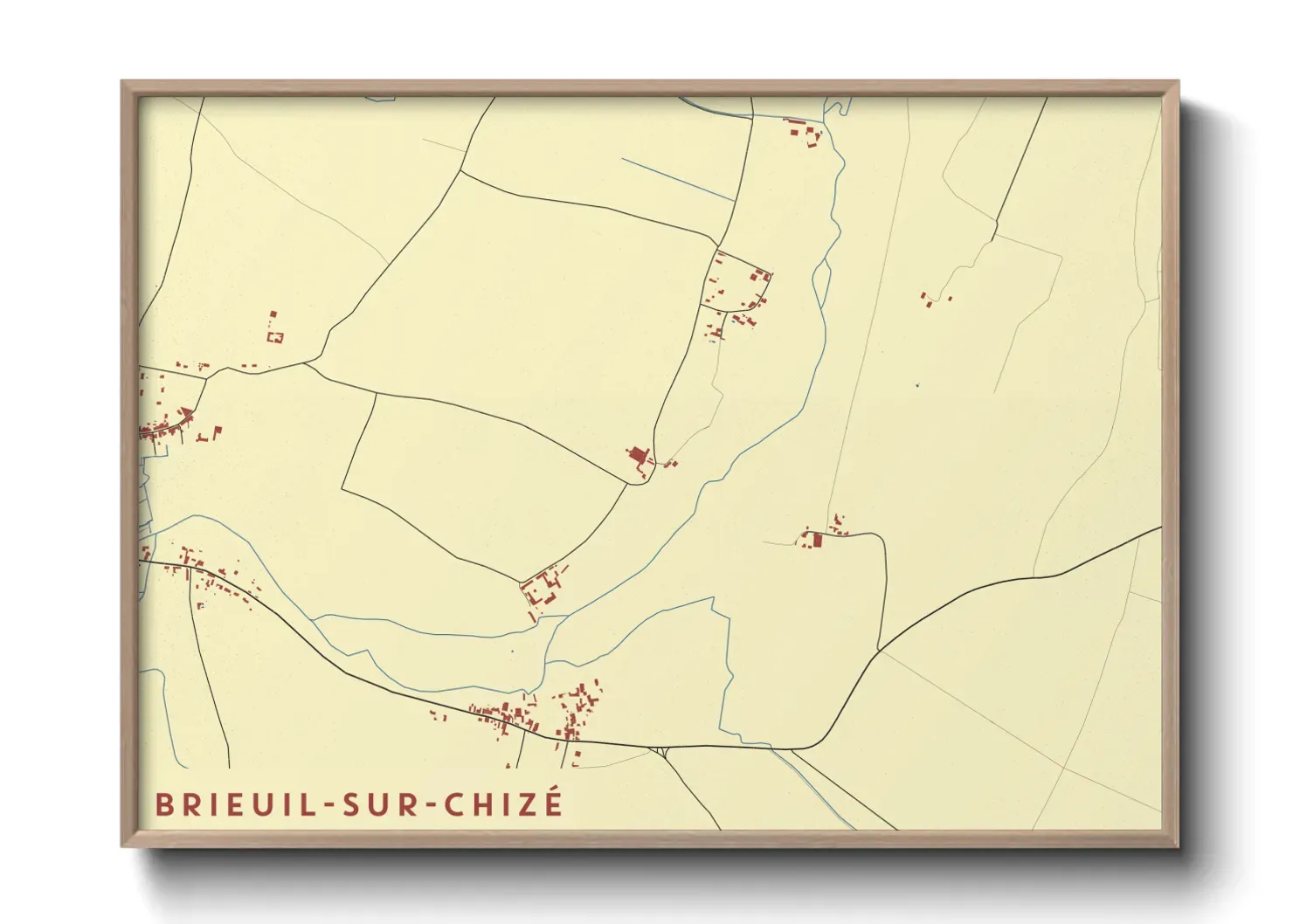 Un poster carteBrieuil-sur-Chizé