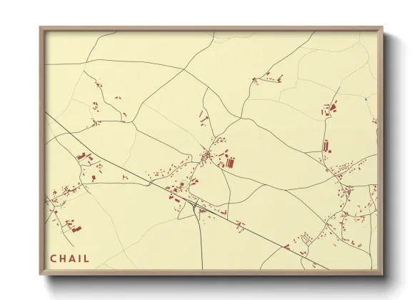 Une affiche de carte sur Chail