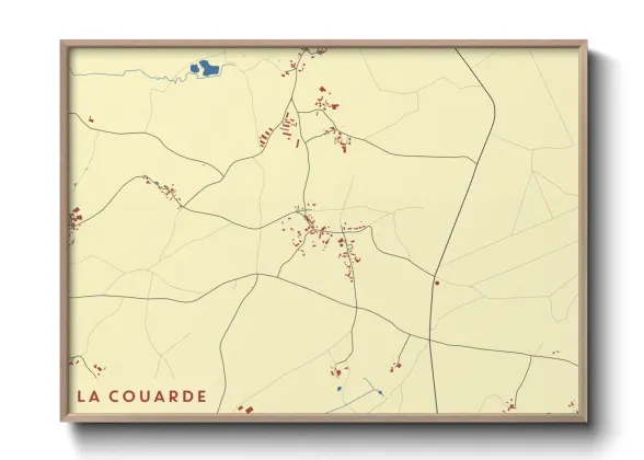 Une affiche de carte sur La Couarde