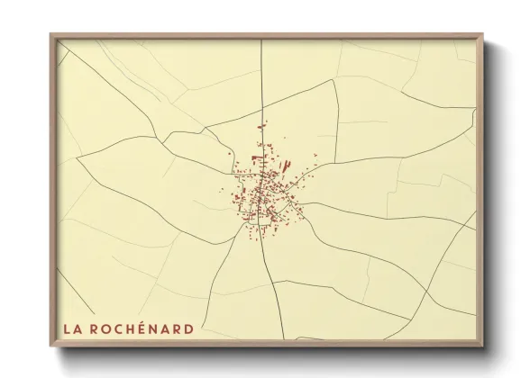 Une affiche de carte sur La Rochénard