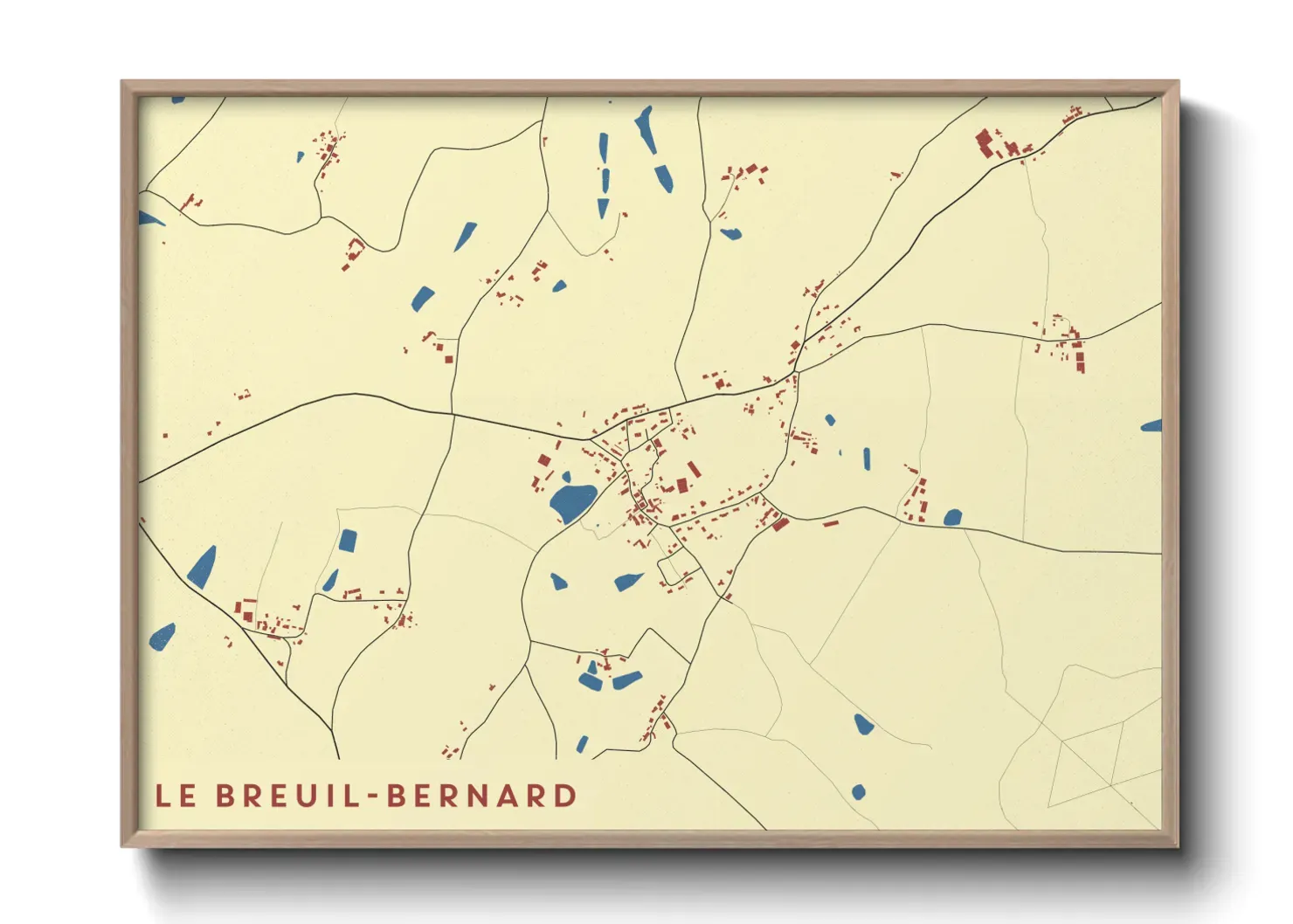 Un poster carteLe Breuil-Bernard