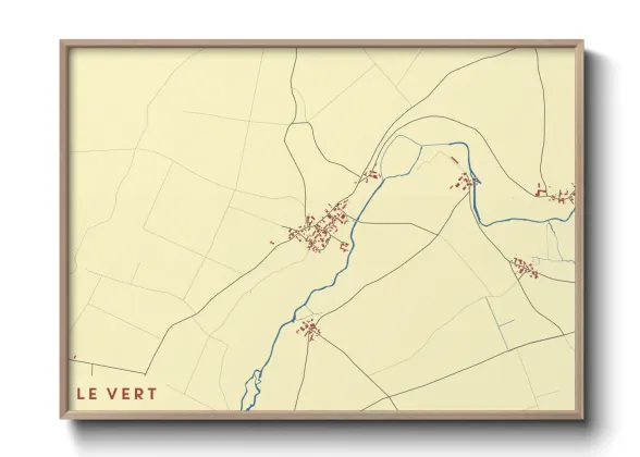 Une affiche de carte sur Le Vert