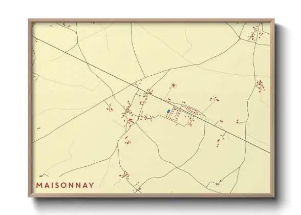 Une affiche de carte sur Maisonnay
