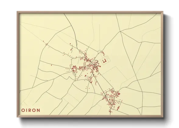 Une affiche de carte sur Oiron