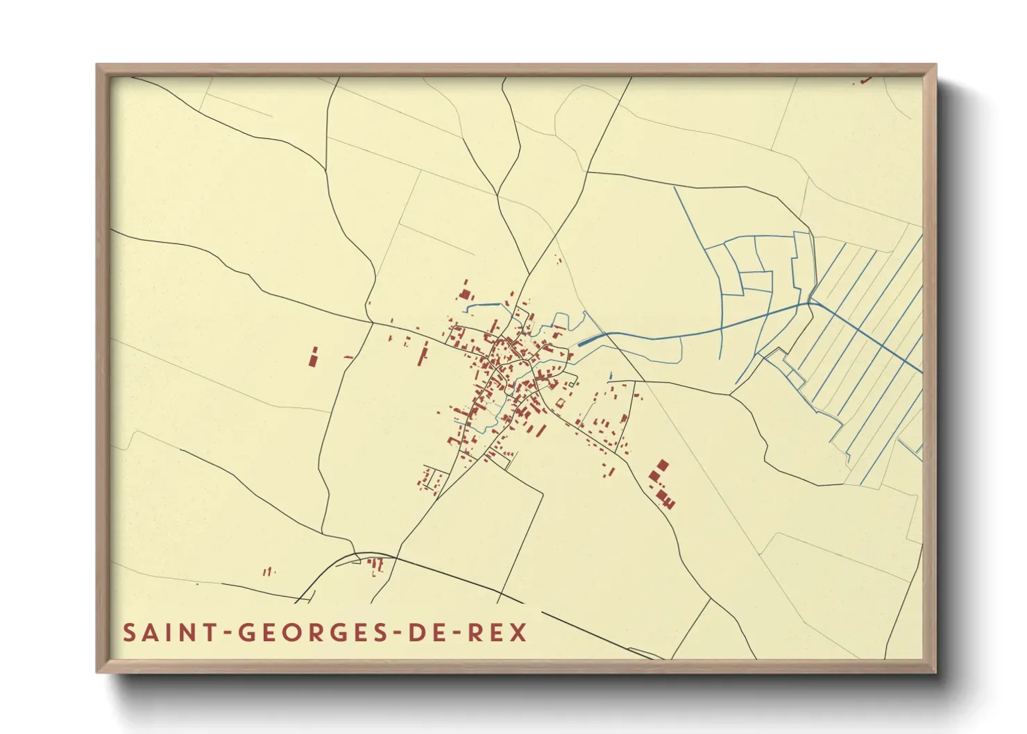 Un poster carteSaint-Georges-de-Rex