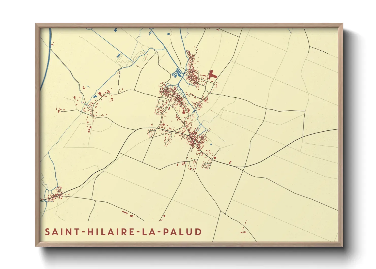 Un poster carteSaint-Hilaire-la-Palud