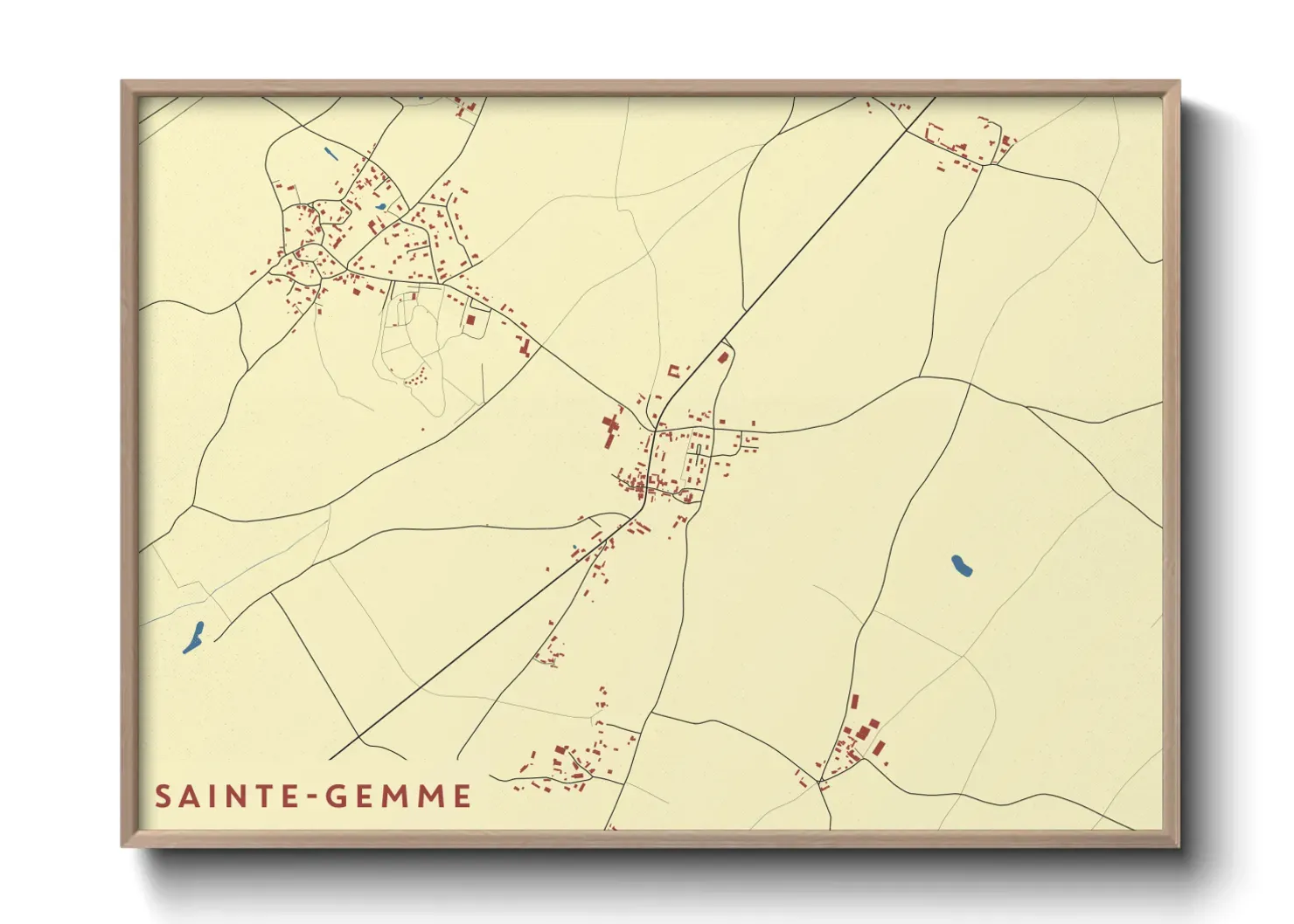 Un poster carteSainte-Gemme