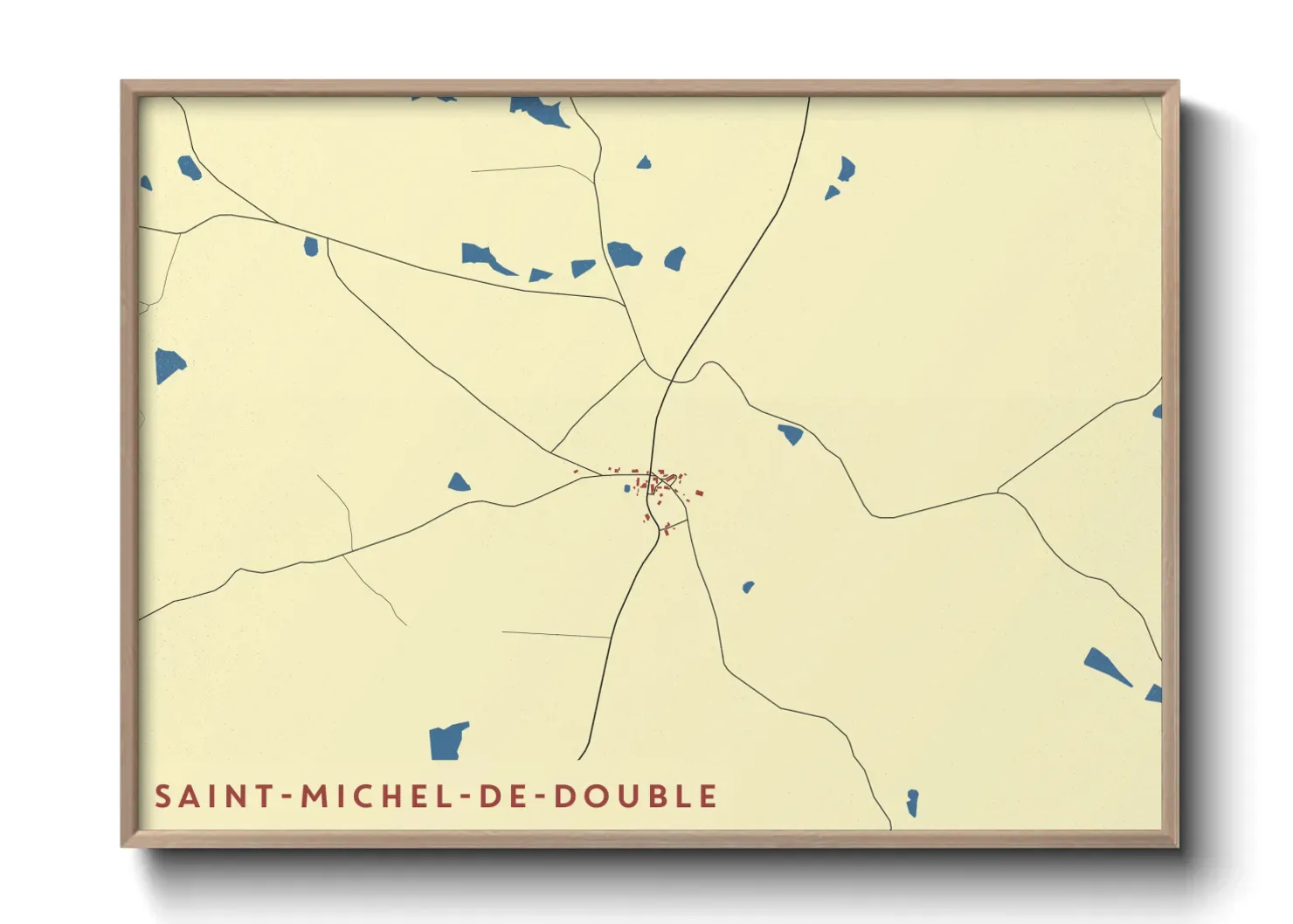 Un poster carteSaint-Michel-de-Double