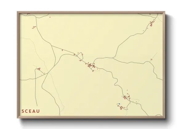 Une affiche de carte sur Sceau