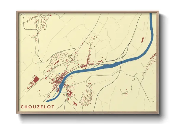 Une affiche de carte sur Chouzelot